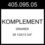 IKEA KOMPLEMENT Drawer Dark Gray 29 1/2x13 3/4" 405.095.05