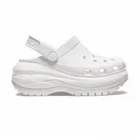 在飛比找ETMall東森購物網優惠-Crocs Mega Crush Clog 男女鞋 白色 厚