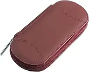 Empty Manicure Case"Tellus" red leather. For equipping with nail scissors, files, tweezers etc.