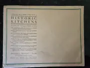 Historic Kitchens Vintage 1940s Set Of 8 Dietz Press Paper Table Mats Placemats