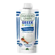 Farmers Union Greek Style Yogurt Pouch Natural 130g