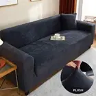 Thickened Plush SofaCover Solid Color Elastic Sofa Slipcover Non Slip Sofa Towel