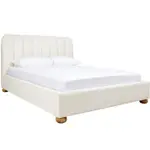 [James Lane] Maeve Boucle Bed Frame Ivory