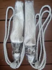 Melodieux Antique Tassel Tieback White - (2) New