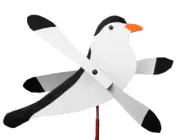Amish Crafted Whirlybird Whirligig Garden Stake Wind Spinner - Chickadee