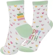 [GRUSS & CO] Magic Socks with Birthday Motif, Women's Socks, Size 36-40, Multi-Colour, Birthday Gift, Funny