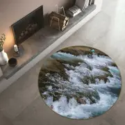 3D River Wave ZHUA3760 Game Non Slip Rug Mat Photo Carpet Zoe