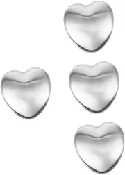 minkissy 4pcs Soap Metal Soap Bar Small Metal Soap Odor Absorber Soap Reusable Soap Odor Removing Soaps Odor Removing Soap for Cooking Portable Metal Soap Silver Stainless Steel