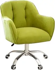 SJIALEN Home Office Chair, Mid-Back Ergonomic Computer Desk Chair with Mute Casters Swivel Armchair Modern Home Bedroom Office Chair Desk Chairs(Green)