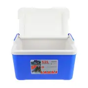 12 L Picnic Wicker Basket Blanket Outdoor Cooler Food Containers Travel
