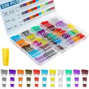 330-Piece Universal Car Fuse Kit – Standard, Mini & Low Profile Blades – Free S