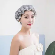 Shower Cap, 4-Pack Bathing Reusable Shower Caps for Long Hair Women, Double