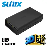 在飛比找PChome24h購物優惠-SUNIX 1進2出分配器 DisplayPort轉HDMI