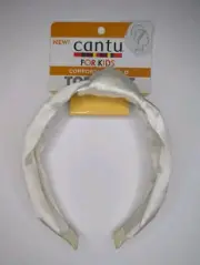 New! Cantu For Kids Comfortable Hold Top Knot Head Band Off White