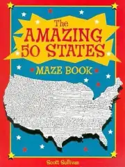 The Amazing 50 State Maze Book by Scott Sullivan (English) Paperback Book