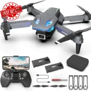 T28 4K Camera Drone RC Quadcopter Foldable Toy w/2 Batteries Case Gift Adults