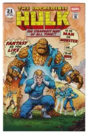 INCREDIBLE HULK #21 FANTASTIC FOUR HOMAGE VARIANT MARVEL COMICS 2024 NM