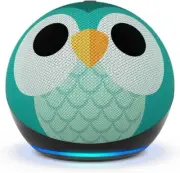 Amazon Echo Dot Kids (5th Gen, 2022) Smart Speaker with Alexa Voice Media (Owl)