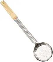 SECFOU Stainless Steel Portion Control Serving Spoon for Pizza Sauce Smooth Bottom Ladle Scoop Practical Kitchen Utensil for Home and Restaurant Use Easy to Clean and Maintain