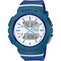 在飛比找momo購物網優惠-【CASIO 卡西歐】Baby-G 慢跑粉彩手錶-土耳其藍(