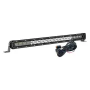 22 Inch Slim OSRAM Super LED Single Row Light Bar + Wiring Loom Harness Kit