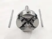 4 Jaw 2-1/2" 65mm Self Centering Mini Lathe Chuck & MT2 Drawbar - M10 x 1.50 MTI
