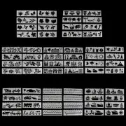 8Pcs/set Kids Plastic Drawing Template Rulers Stencils DIY Painting DIY Making S