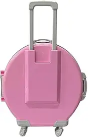 Mini Suitcase Box, Children's Toy, Multifunctional Mini Round Suitcase-Shaped Storage Box with Wheels for Easy Travel and Home Organization - for Kids' Toys and Cosmetics (Pink)