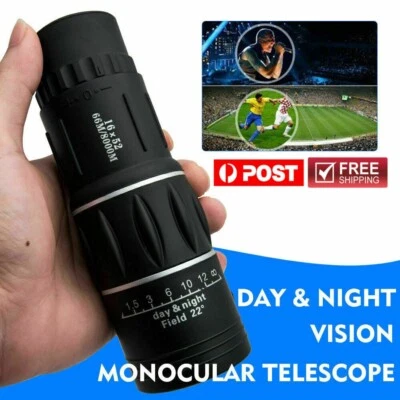 Super High Power 16X52 Portable HD Night Vision Monocular Telescope Binoculars