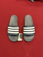 Adidas Black/White Unisex Adult Slide Sandals -- MEN US SIZE 11, WOMEN US 12