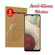 For Samsung Galaxy A12 5G Anti Glare Matte Plastic Soft Pet Screen Protector Film Guard (3 Pack)