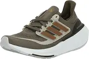 [adidas] Women's Ultraboost Light Sneaker, Olive Strata/Bronze Strata/Shadow Olive, 5.5
