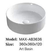 Max 36cm Round Above Counter Basin [44-BS3636]