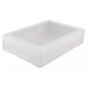 White Grazing Boxes with Lids Medium 360x252x80mm (Pk 2)