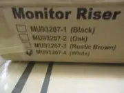 Computer Monitor Riser Laptop Stand MODEL MU93207-4 WHITE