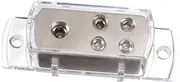 BRIGHTFUFU Car Audio Distribution Block Splitter for Boats Rvs and Cars Plated High Conductivity Removable Shell Compact for Power Splitting