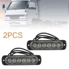 2X 12v LED Flush Mount Flood-Light Bar-Driving Off Road Waterproof Work Light