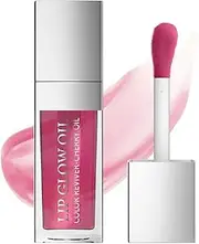 Hydrating Lip Glow Oil, Moisturizing Lip Oil Gloss Transparent Plumping Lip Gloss, Big Brush Head Non-S y Long Lasting Nourishing, ed Lip Balm for Lip Care and Dry Lips As Shown 5