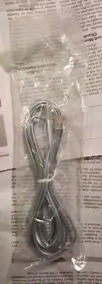 SEALED - SILVER TELEPHONE CORD - FLAT