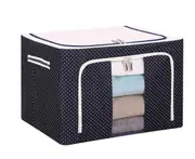 22L Small Steel Frame Storage Box Finishing Box Quilt Storage Box Folding Wardrobe Cloth Storage Bag with Lid