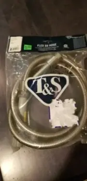 T&S BRASS B-0068-H Pre-Rinse Hose,Brass,3/4"-14, 3/4"-14
