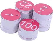 GANAZONO 100pcs Plastic Number Tags for Efficient Sorting and Identification Restaurants Supermarkets Schools and More Tags for Easy Labeling