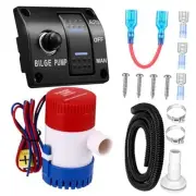 Automatic Bilge Pump Boat Bilge Pump 12v 24v 3 Way Switch Panel with 1100GPH