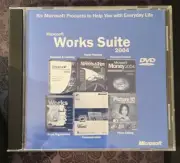 Microsoft Works Suite 2004 DVD-ROM PC Includes Key and Product Codes Sealed NEW