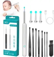 Ear Wax Removal, Ear Cleaner with Camera, Earwax Removal Kit with 8 Ear Pick, Ea
