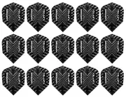 5 New Sets Harrows Tufftex Standard Dart Flights - Ships w/ Tracking - Smoke