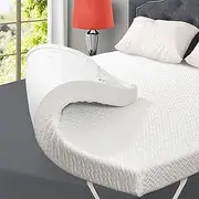 3 Inch Gel Memory Foam Mattress Topper King Size, Gel-Infused Mattress Pad Cover for Back Pain,Bed Topper with Removable & Washable Bamboo Cover