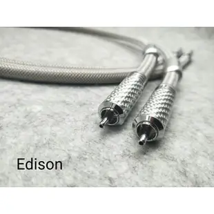 Edison audio 銀河旗艦 方芯銅RCA 訊號線 一對2條不含鋁盒
