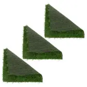 3 Pcs Artificial Grass Fake Mats Nesting Box Chicken Bedding Baby