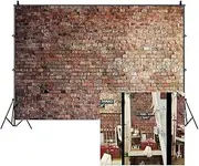 LFEEY 10x8ft Vintage Red Brick Wall Photo Backdrop Newborn Baby Girls Adults Portrait Photography Background Wallpaper Photo Studio Props